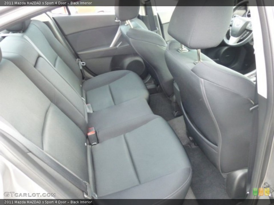Black Interior Rear Seat for the 2011 Mazda MAZDA3 s Sport 4 Door #77306415