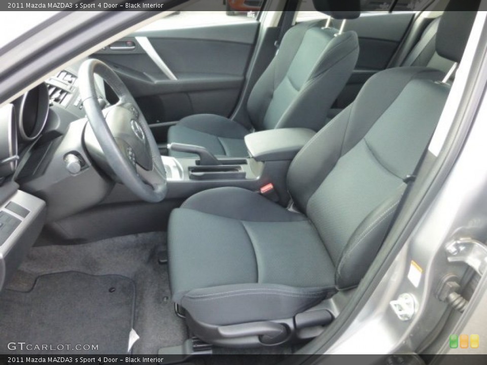 Black Interior Front Seat for the 2011 Mazda MAZDA3 s Sport 4 Door #77306473