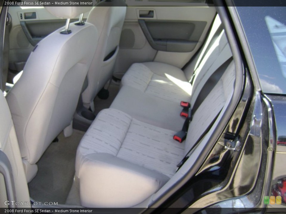 Medium Stone Interior Rear Seat for the 2008 Ford Focus SE Sedan #77307153