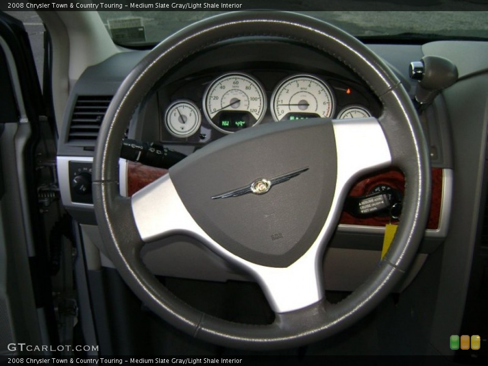 Medium Slate Gray/Light Shale Interior Steering Wheel for the 2008 Chrysler Town & Country Touring #77307567