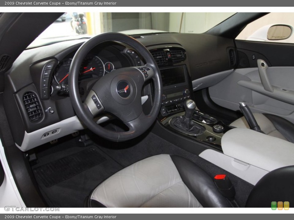 Ebony/Titanium Gray Interior Photo for the 2009 Chevrolet Corvette Coupe #77308452