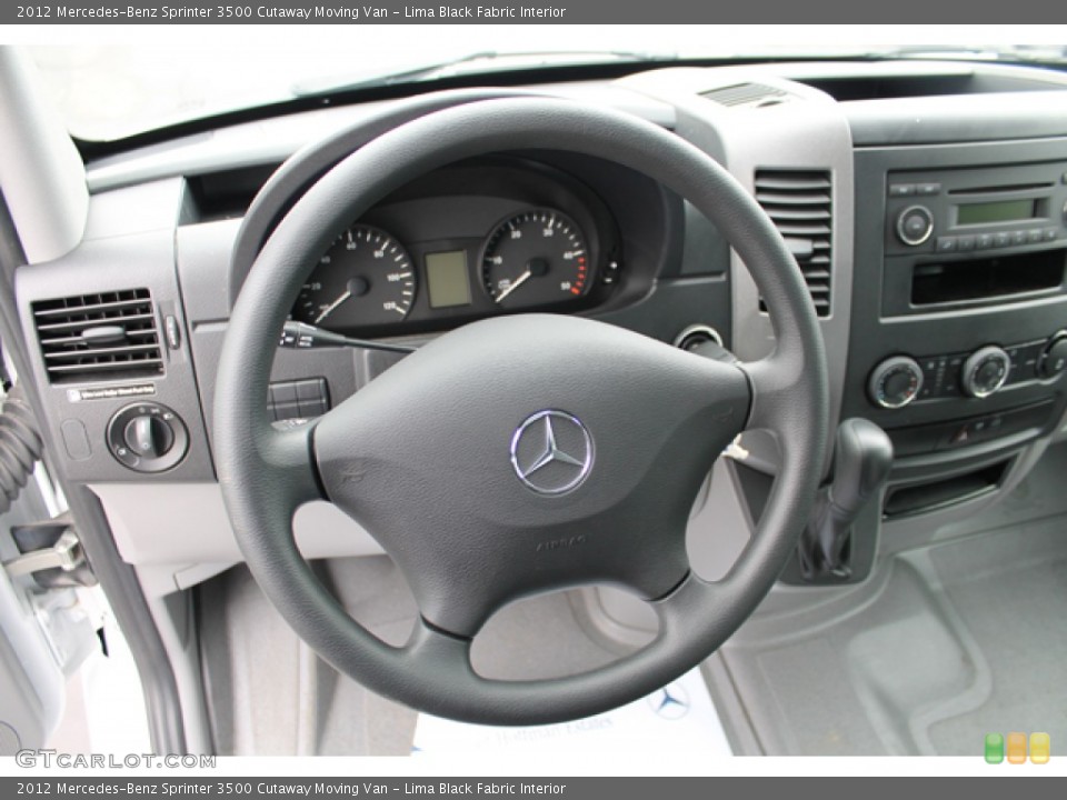 Lima Black Fabric Interior Steering Wheel for the 2012 Mercedes-Benz Sprinter 3500 Cutaway Moving Van #77308536