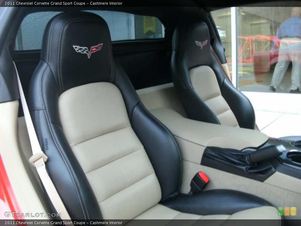Cashmere Interior Front Seat for the 2011 Chevrolet Corvette Grand Sport Coupe #77310005