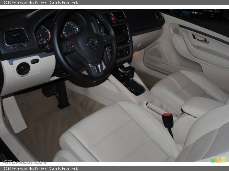 Cornsilk Beige 2010 Volkswagen Eos Interiors