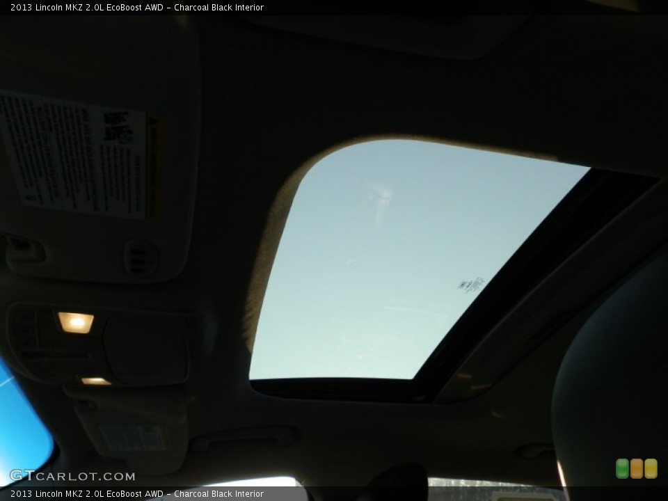 Charcoal Black Interior Sunroof for the 2013 Lincoln MKZ 2.0L EcoBoost AWD #77311584