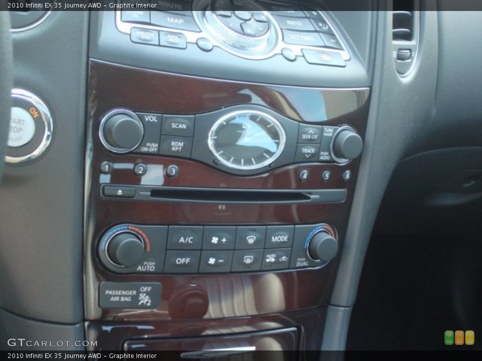 Graphite Interior Controls for the 2010 Infiniti EX 35 Journey AWD #77311897