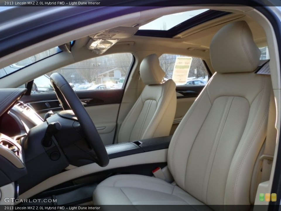 Light Dune Interior Front Seat for the 2013 Lincoln MKZ 2.0L Hybrid FWD #77311906