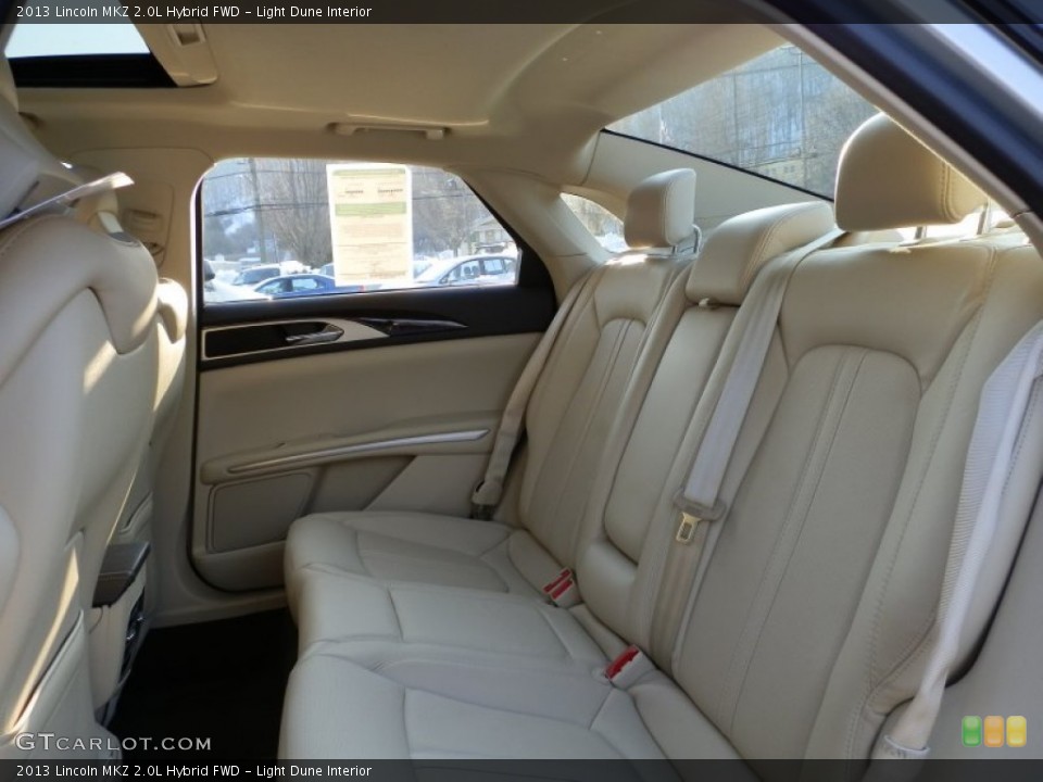 Light Dune Interior Rear Seat for the 2013 Lincoln MKZ 2.0L Hybrid FWD #77311929