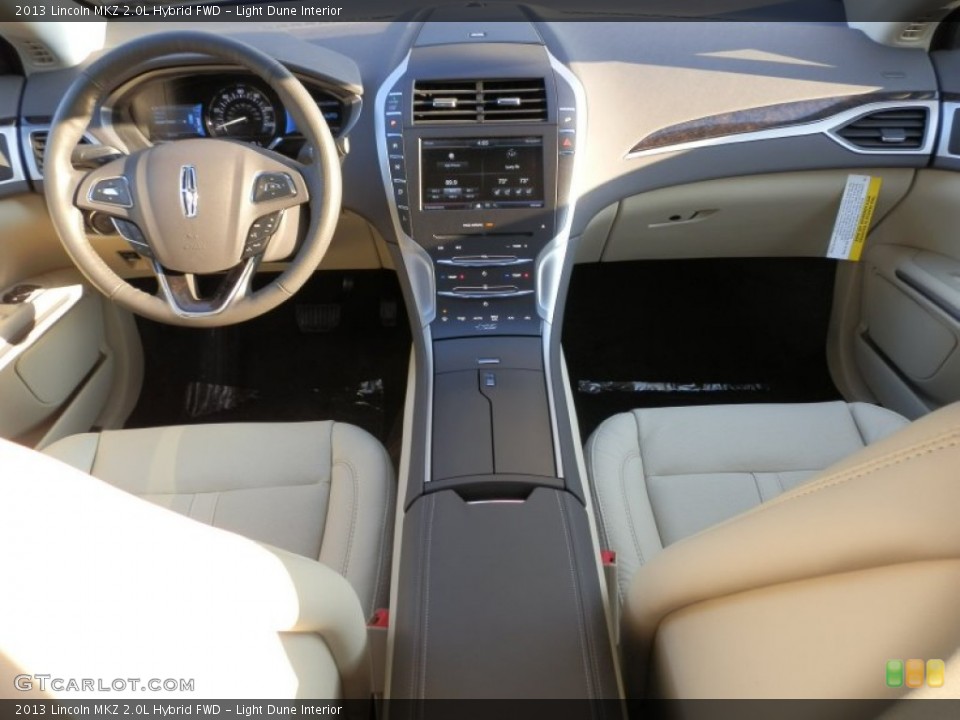 Light Dune Interior Dashboard for the 2013 Lincoln MKZ 2.0L Hybrid FWD #77311954