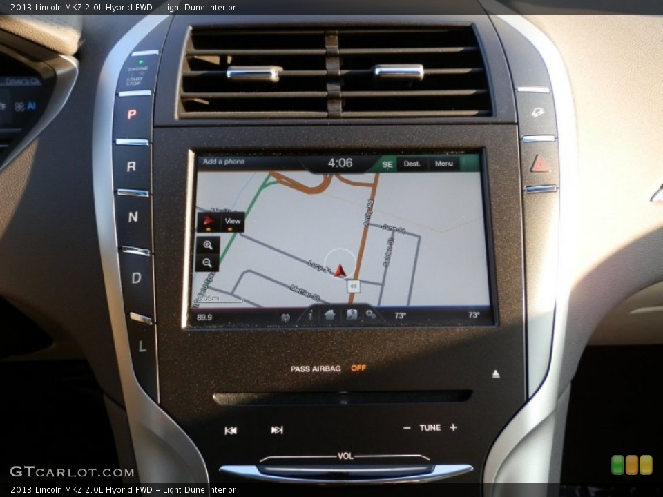 Light Dune Interior Navigation for the 2013 Lincoln MKZ 2.0L Hybrid FWD #77312052