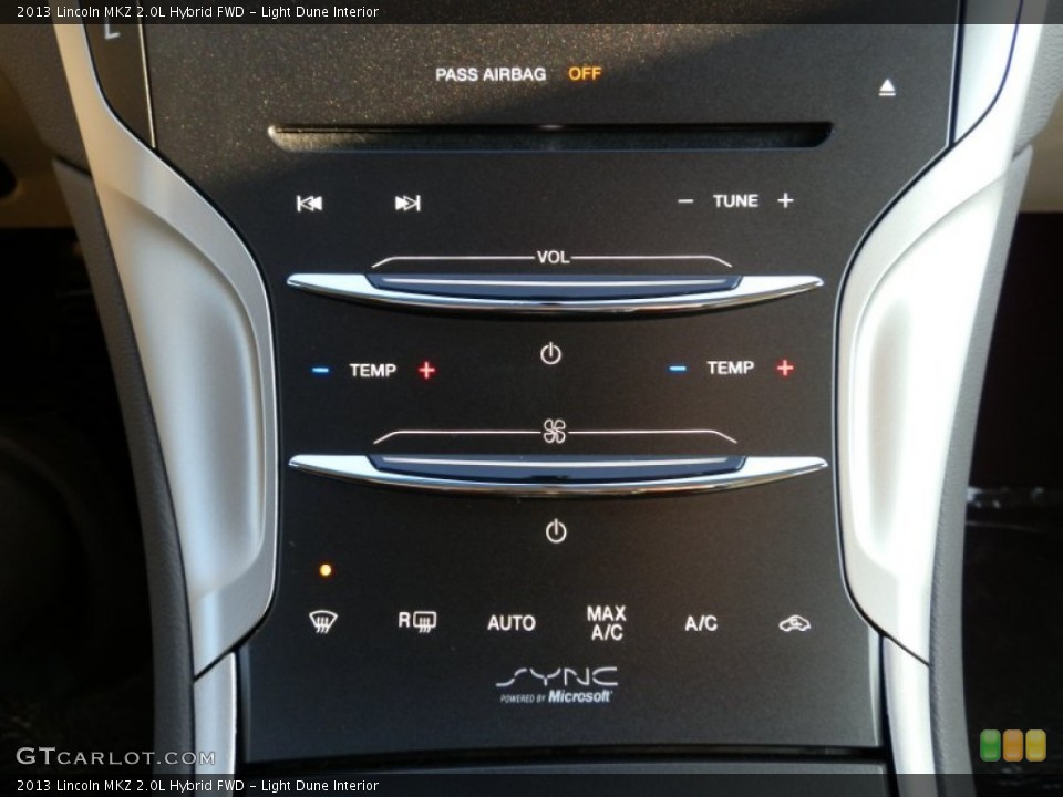 Light Dune Interior Controls for the 2013 Lincoln MKZ 2.0L Hybrid FWD #77312094