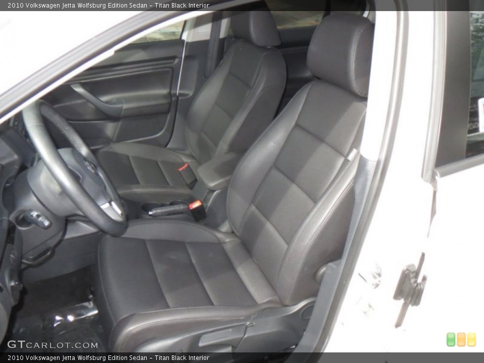 Titan Black Interior Photo for the 2010 Volkswagen Jetta Wolfsburg Edition Sedan #77312685