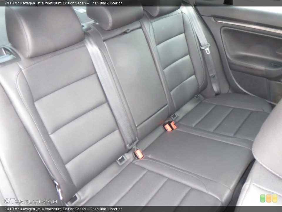Titan Black Interior Rear Seat for the 2010 Volkswagen Jetta Wolfsburg Edition Sedan #77312703
