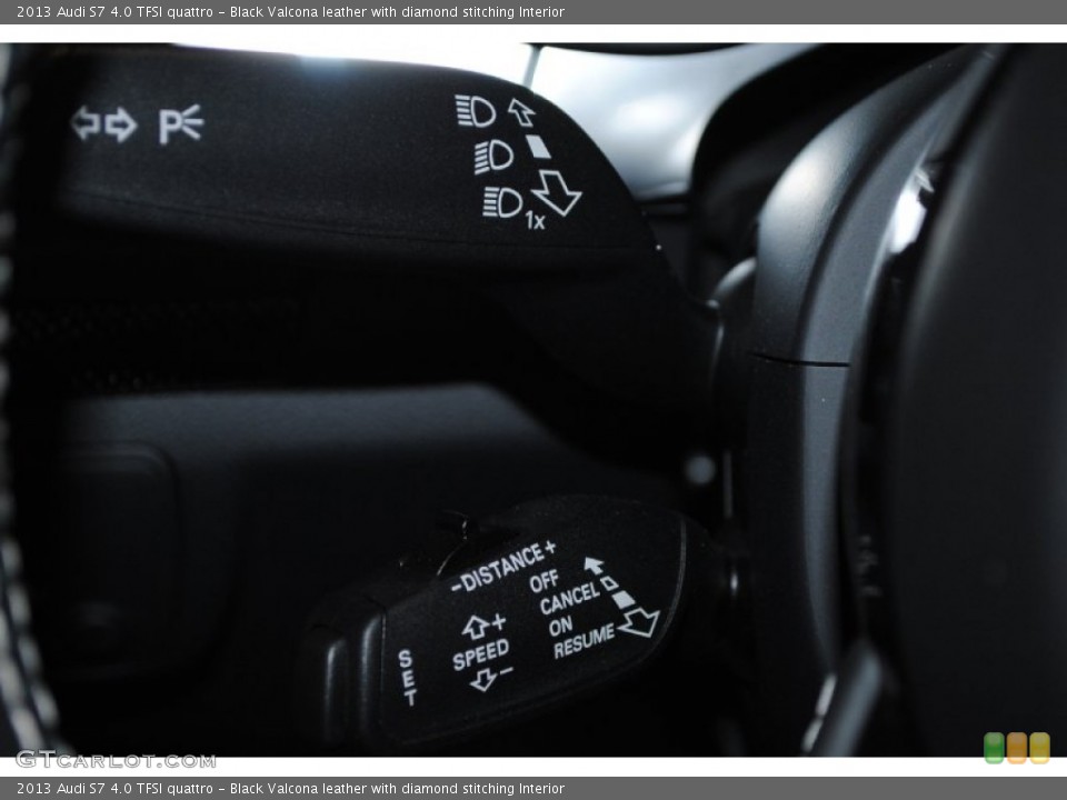 Black Valcona leather with diamond stitching Interior Controls for the 2013 Audi S7 4.0 TFSI quattro #77312940