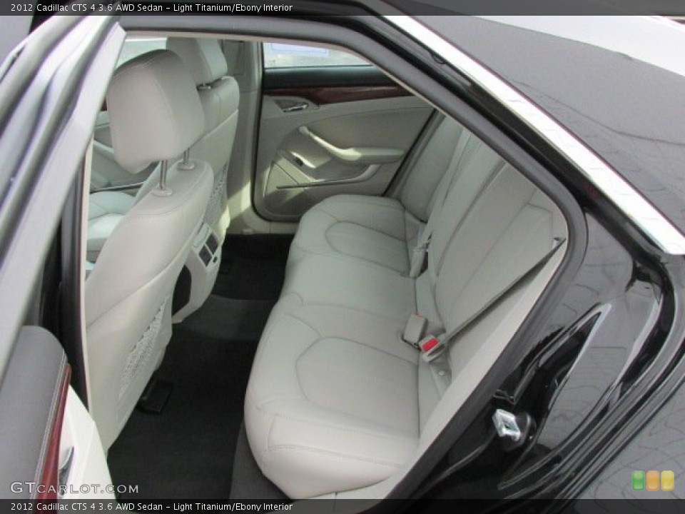 Light Titanium/Ebony Interior Rear Seat for the 2012 Cadillac CTS 4 3.6 AWD Sedan #77313039
