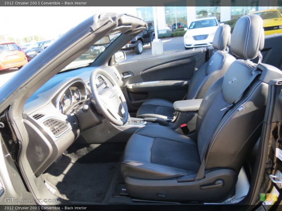 Black Interior Photo for the 2012 Chrysler 200 S Convertible #77313381