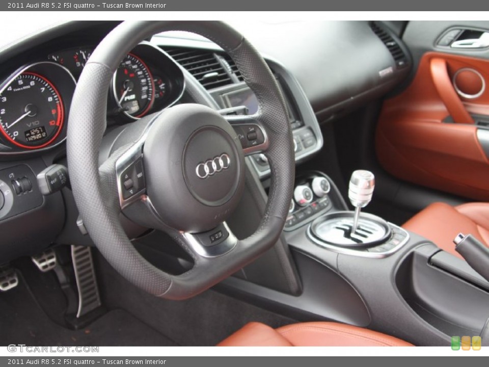 Tuscan Brown Interior Dashboard for the 2011 Audi R8 5.2 FSI quattro #77314446