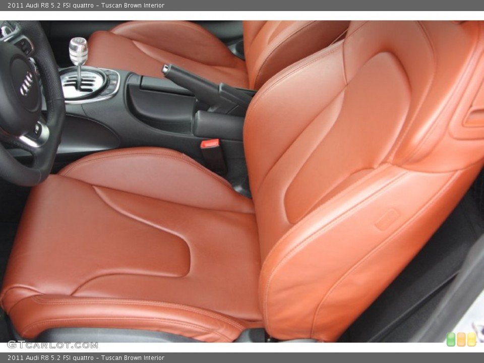 Tuscan Brown Interior Front Seat for the 2011 Audi R8 5.2 FSI quattro #77314494