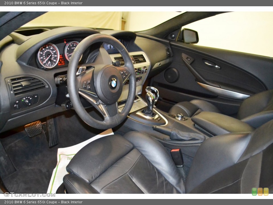 Black Interior Prime Interior for the 2010 BMW 6 Series 650i Coupe #77315517
