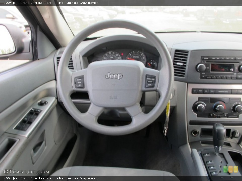 Medium Slate Gray Interior Steering Wheel for the 2005 Jeep Grand Cherokee Laredo #77316087