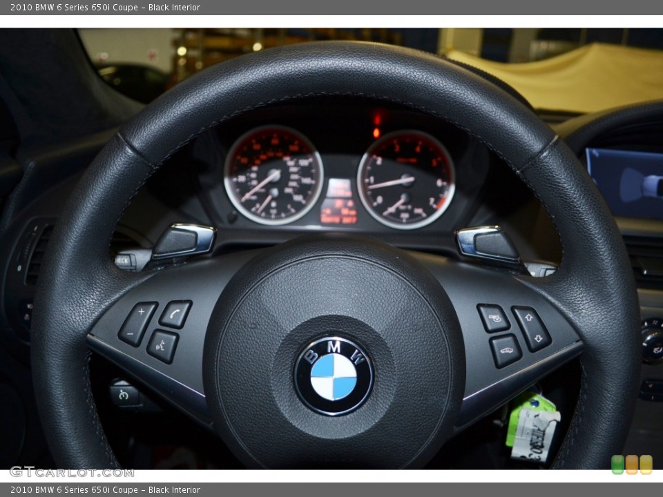 Black Interior Steering Wheel for the 2010 BMW 6 Series 650i Coupe #77316105