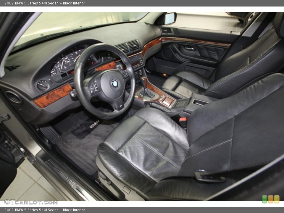Black Interior Prime Interior for the 2002 BMW 5 Series 540i Sedan #77316165