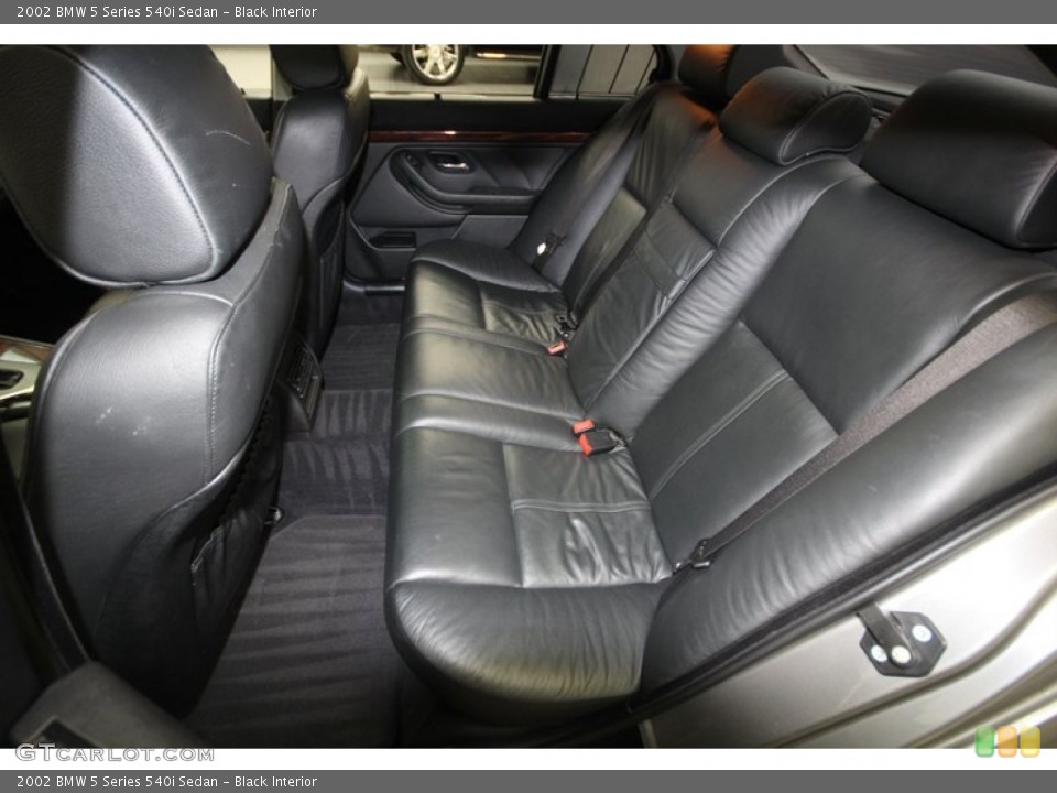 Black Interior Rear Seat for the 2002 BMW 5 Series 540i Sedan #77316183