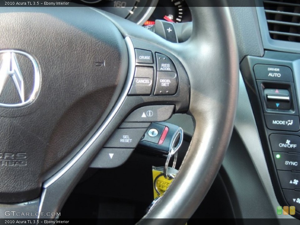 Ebony Interior Controls for the 2010 Acura TL 3.5 #77316225