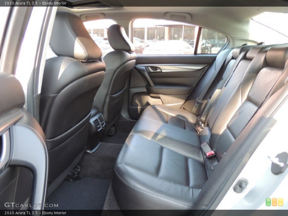 Ebony Interior Rear Seat for the 2010 Acura TL 3.5 #77316291