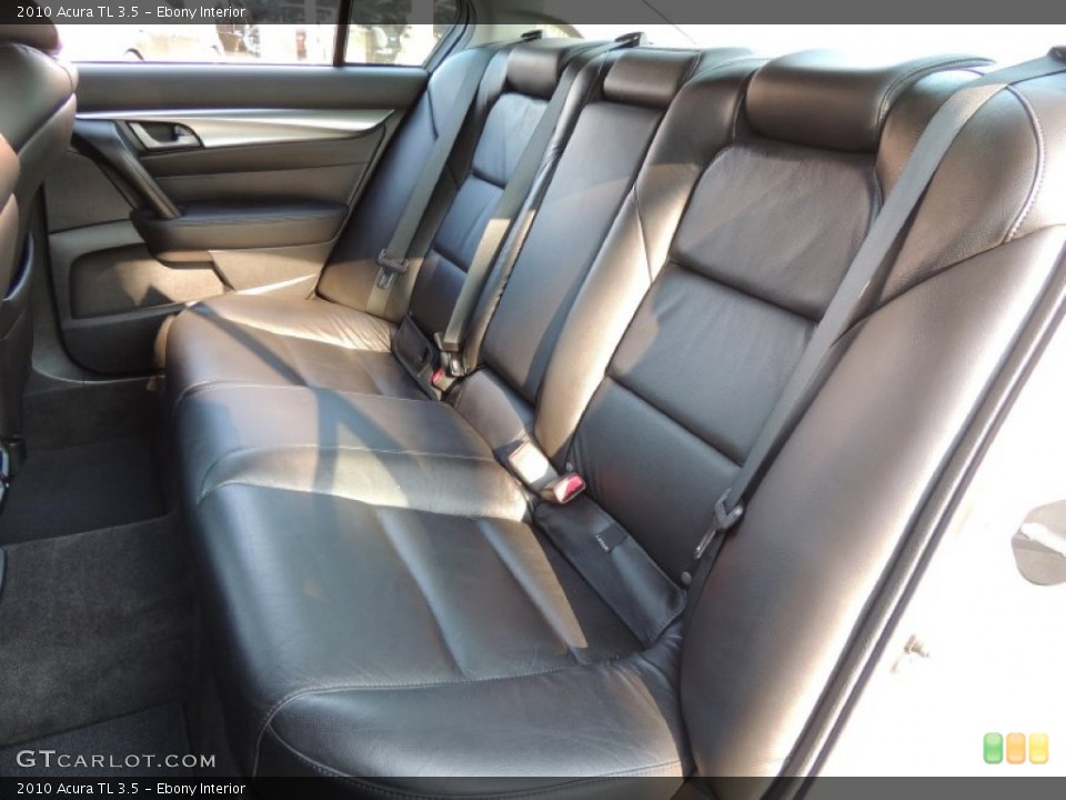 Ebony Interior Rear Seat for the 2010 Acura TL 3.5 #77316308
