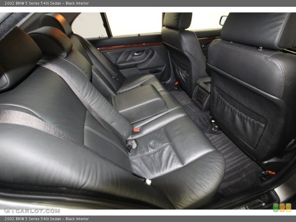 Black Interior Rear Seat for the 2002 BMW 5 Series 540i Sedan #77316549
