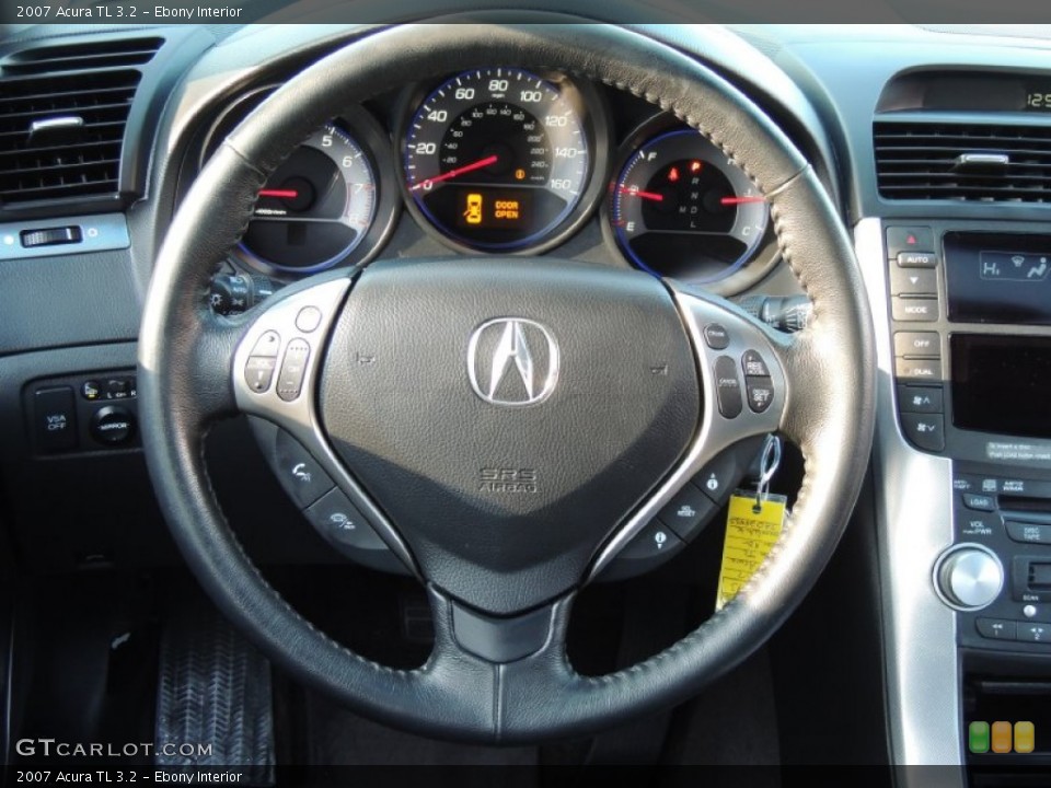 Ebony Interior Steering Wheel for the 2007 Acura TL 3.2 #77317126