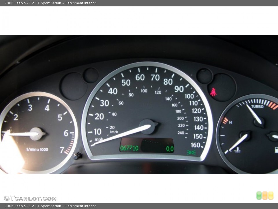 Parchment Interior Gauges for the 2006 Saab 9-3 2.0T Sport Sedan #77317158