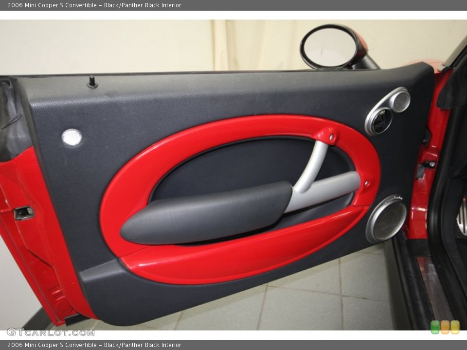 Black/Panther Black Interior Door Panel for the 2006 Mini Cooper S Convertible #77317202