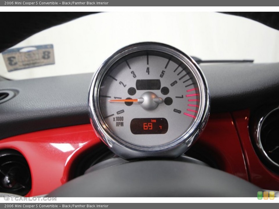 Black/Panther Black Interior Gauges for the 2006 Mini Cooper S Convertible #77317407