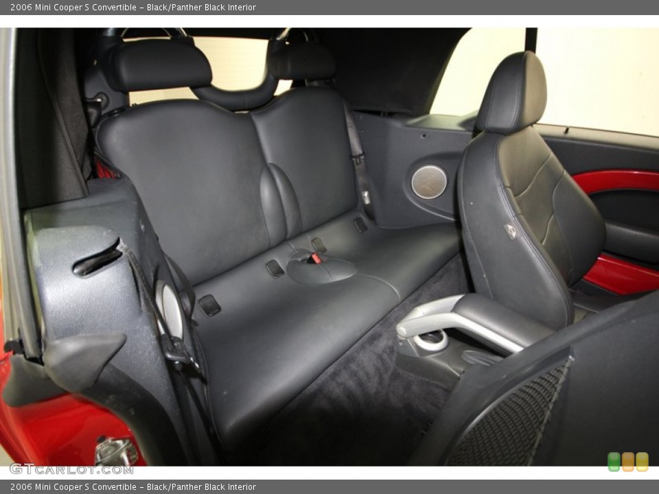 Black/Panther Black Interior Rear Seat for the 2006 Mini Cooper S Convertible #77317464