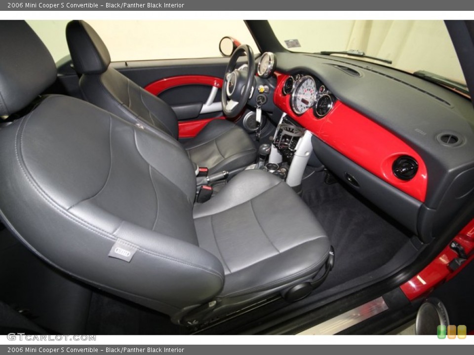 Black/Panther Black Interior Photo for the 2006 Mini Cooper S Convertible #77317495