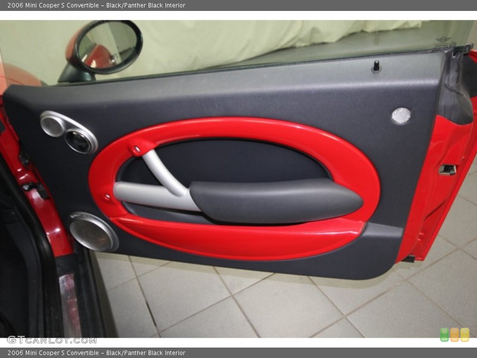 Black/Panther Black Interior Door Panel for the 2006 Mini Cooper S Convertible #77317519
