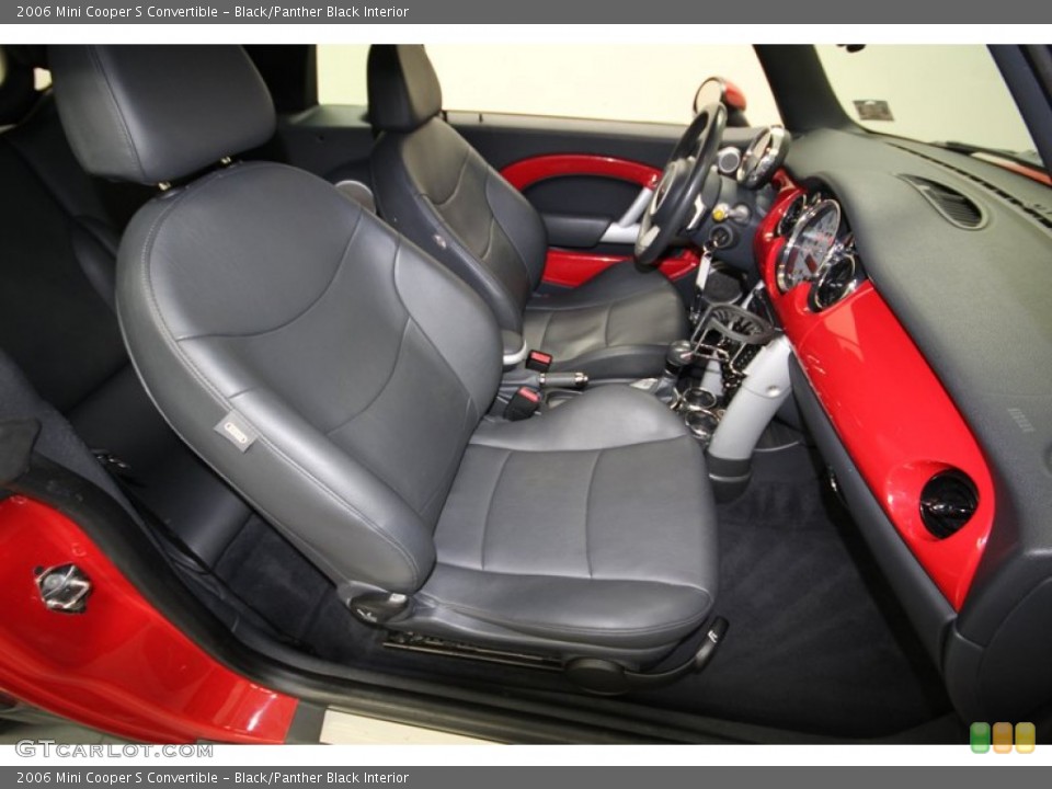 Black/Panther Black Interior Photo for the 2006 Mini Cooper S Convertible #77317537
