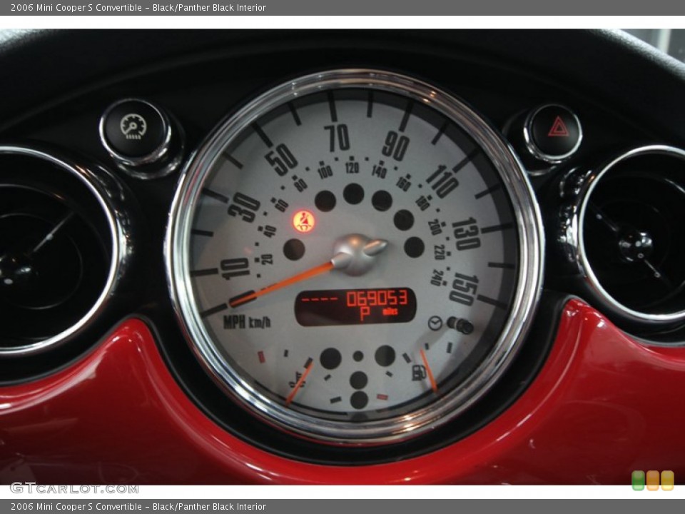 Black/Panther Black Interior Gauges for the 2006 Mini Cooper S Convertible #77317623