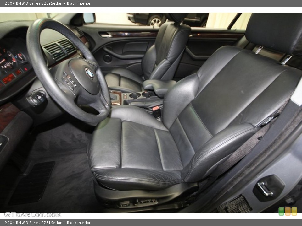 Black Interior Front Seat for the 2004 BMW 3 Series 325i Sedan #77317701