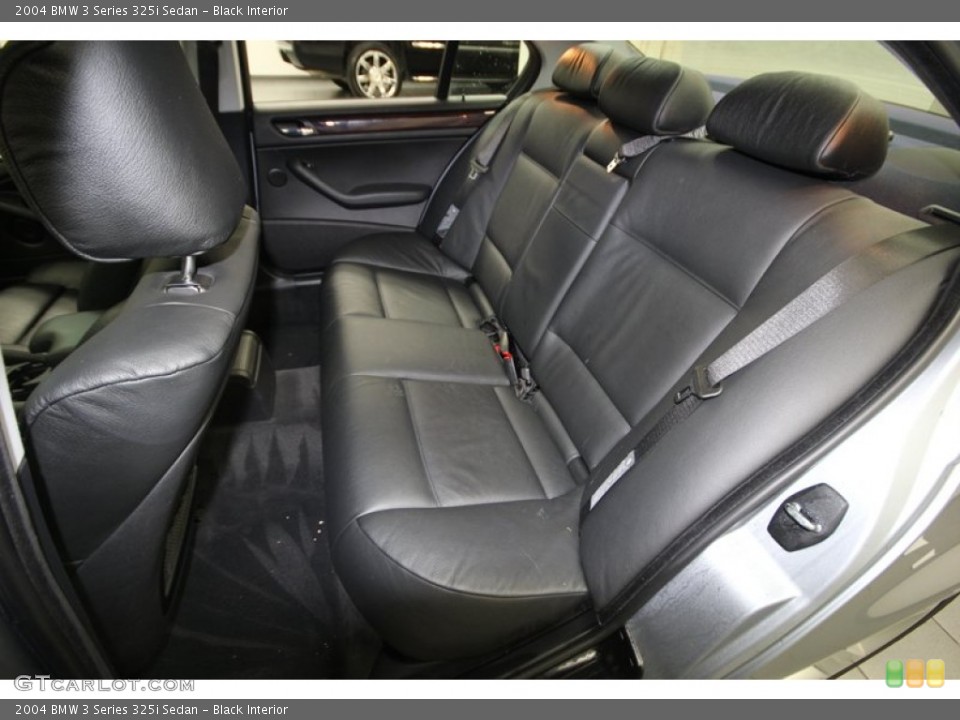 Black Interior Rear Seat for the 2004 BMW 3 Series 325i Sedan #77317956