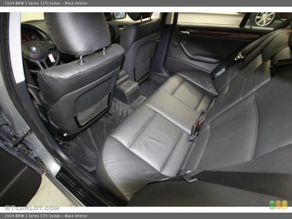 Black Interior Rear Seat for the 2004 BMW 3 Series 325i Sedan #77318196