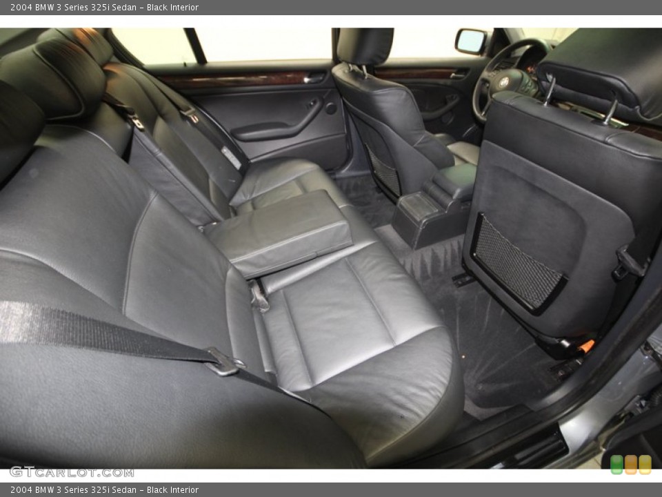 Black Interior Rear Seat for the 2004 BMW 3 Series 325i Sedan #77318289