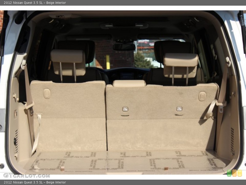 Beige Interior Trunk for the 2012 Nissan Quest 3.5 SL #77321993