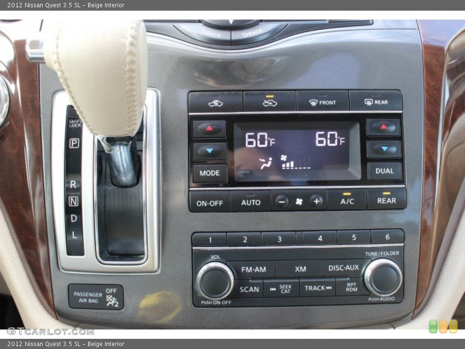 Beige Interior Transmission for the 2012 Nissan Quest 3.5 SL #77322414