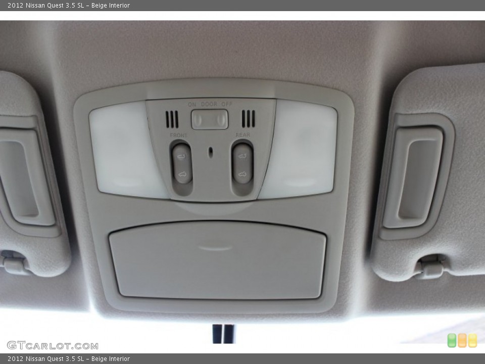 Beige Interior Controls for the 2012 Nissan Quest 3.5 SL #77322429