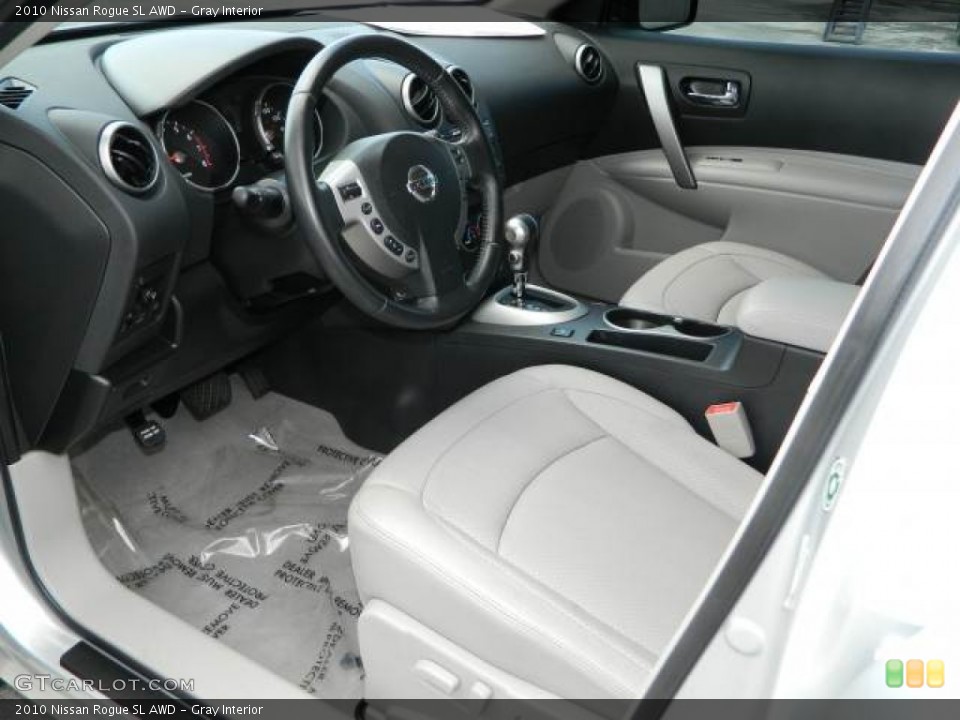 Gray Interior Prime Interior for the 2010 Nissan Rogue SL AWD #77322686