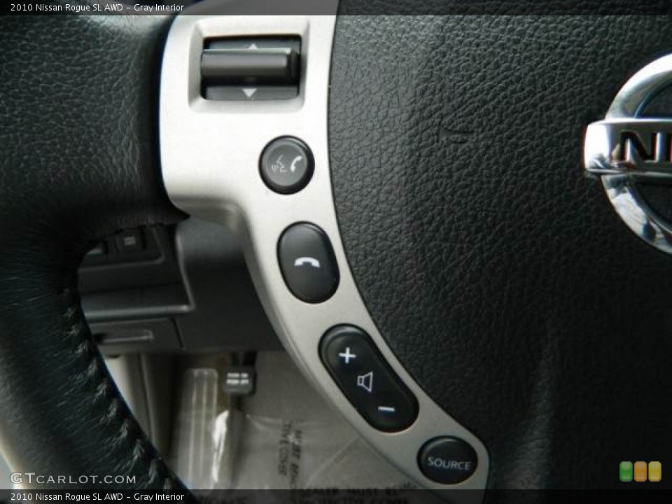 Gray Interior Controls for the 2010 Nissan Rogue SL AWD #77322834