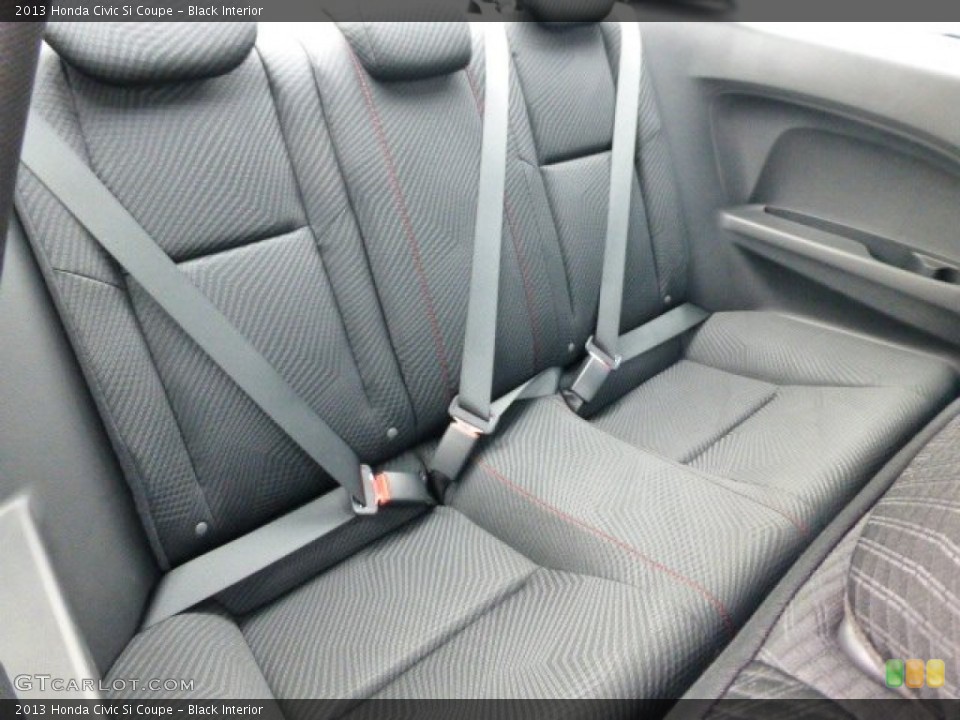 Black Interior Rear Seat for the 2013 Honda Civic Si Coupe #77323197